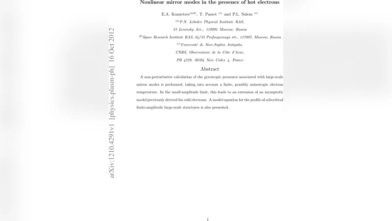 Nonlinear mirror modes in the presence of hot electrons
