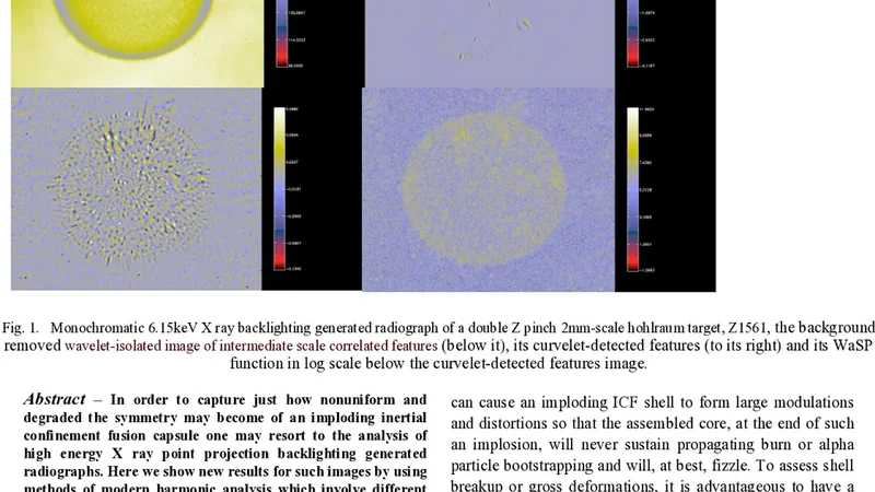 Multiresolution Analysis Techniques to Isolate, Detect and Characterize   Morphologically Diverse Features of Structured ICF Capsule Implosions