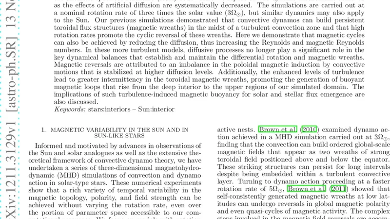 Magnetic Wreaths and Cycles in Convective Dynamos