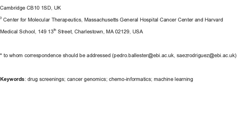 Machine learning prediction of cancer cell sensitivity to drugs based on   genomic and chemical properties