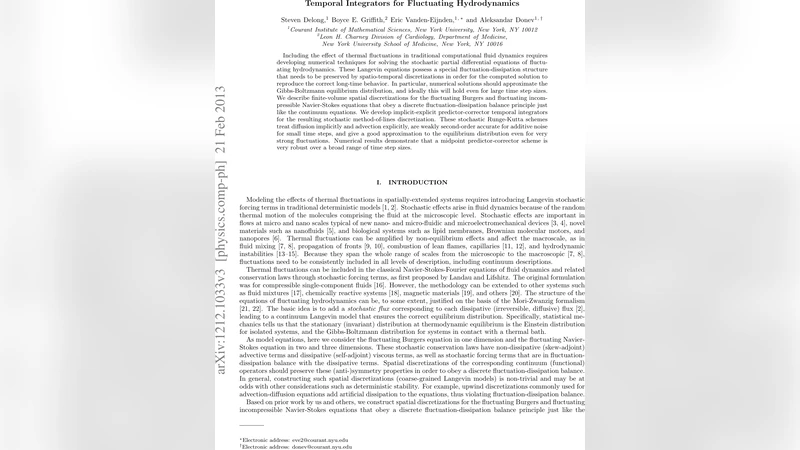 Temporal Integrators for Fluctuating Hydrodynamics