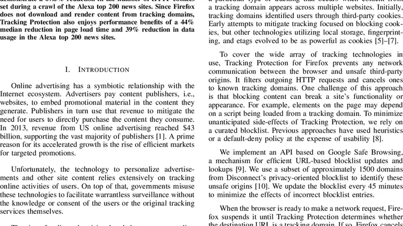 Tracking Protection in Firefox For Privacy and Performance