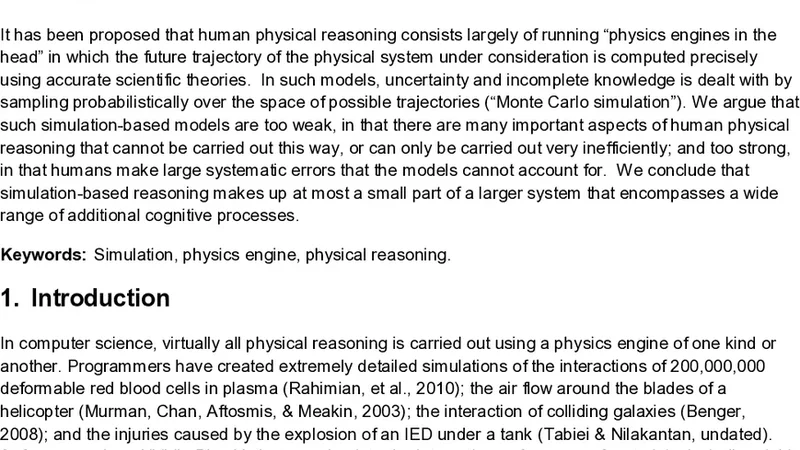 The Scope and Limits of Simulation in Cognitive Models