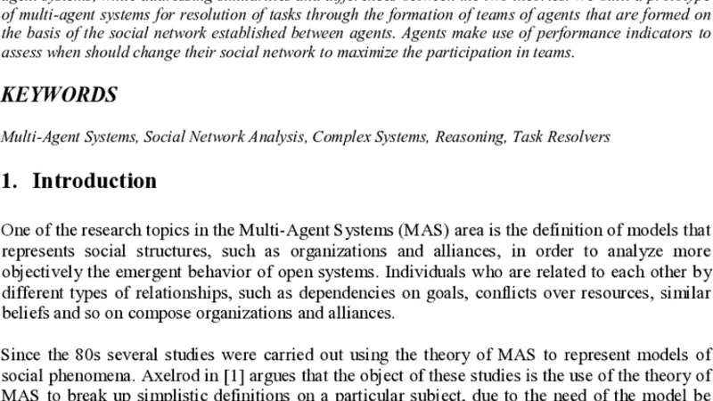 SNA-based reasoning for multiagent team composition