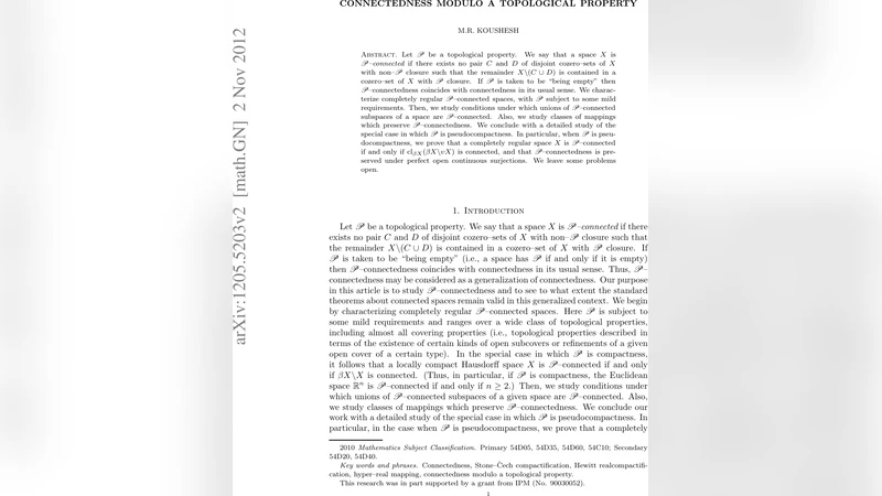 Connectedness modulo a topological property