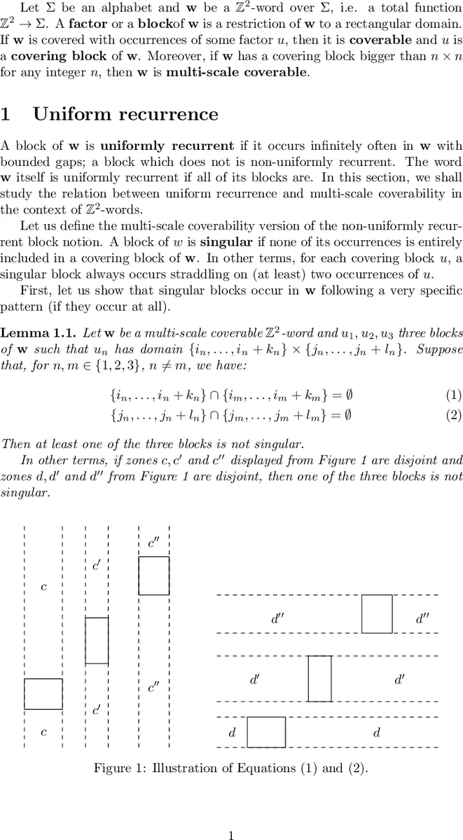 Comparison of Coverability and Multi-Scale Coverability in One and Two   Dimensions