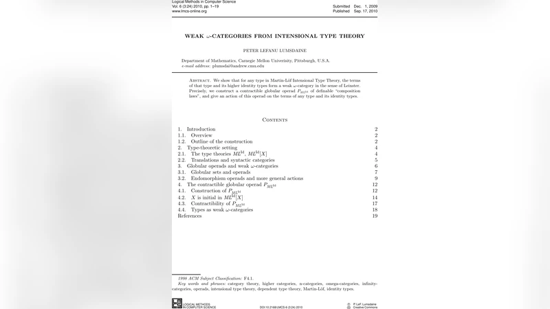 Weak omega-categories from intensional type theory