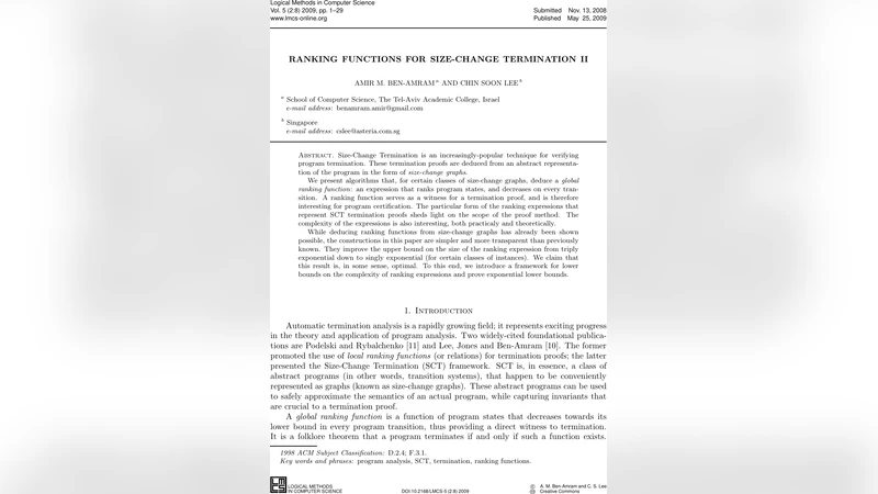 Ranking Functions for Size-Change Termination II