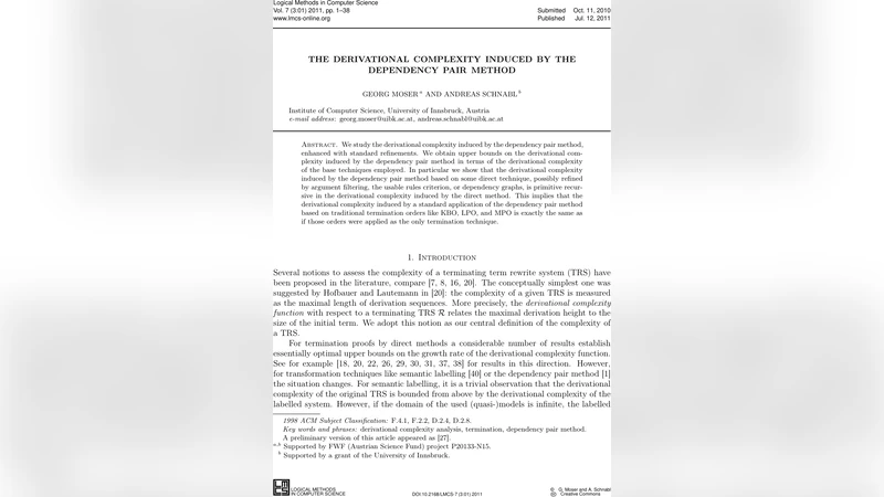 The Derivational Complexity Induced by the Dependency Pair Method