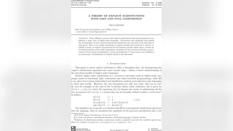 A Theory of Explicit Substitutions with Safe and Full Composition