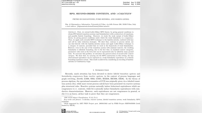 RPO, Second-order Contexts, and Lambda-calculus