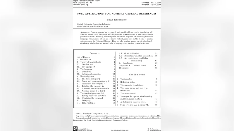 Full abstraction for nominal general references