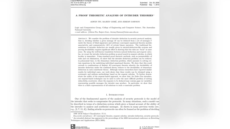 A Proof Theoretic Analysis of Intruder Theories