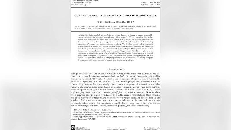 Conway games, algebraically and coalgebraically