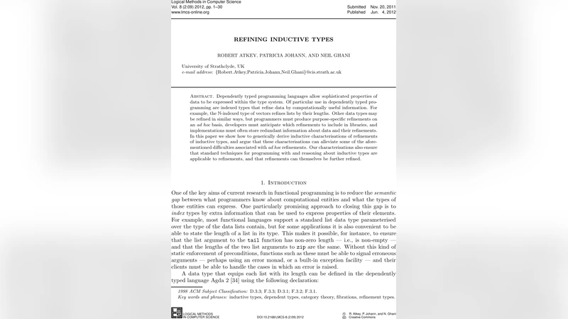 Refining Inductive Types