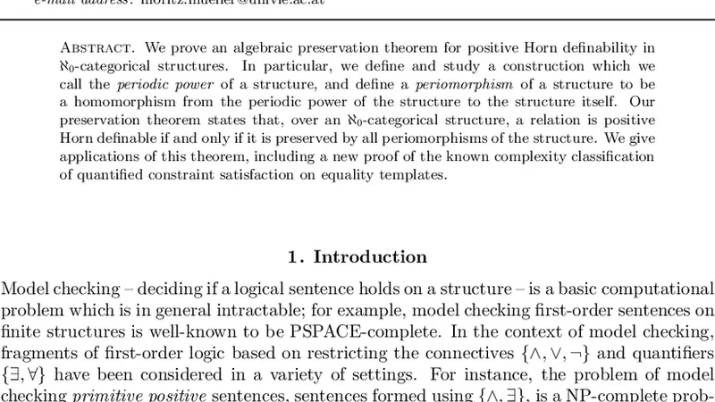 An Algebraic Preservation Theorem for Aleph-Zero Categorical Quantified   Constraint Satisfaction