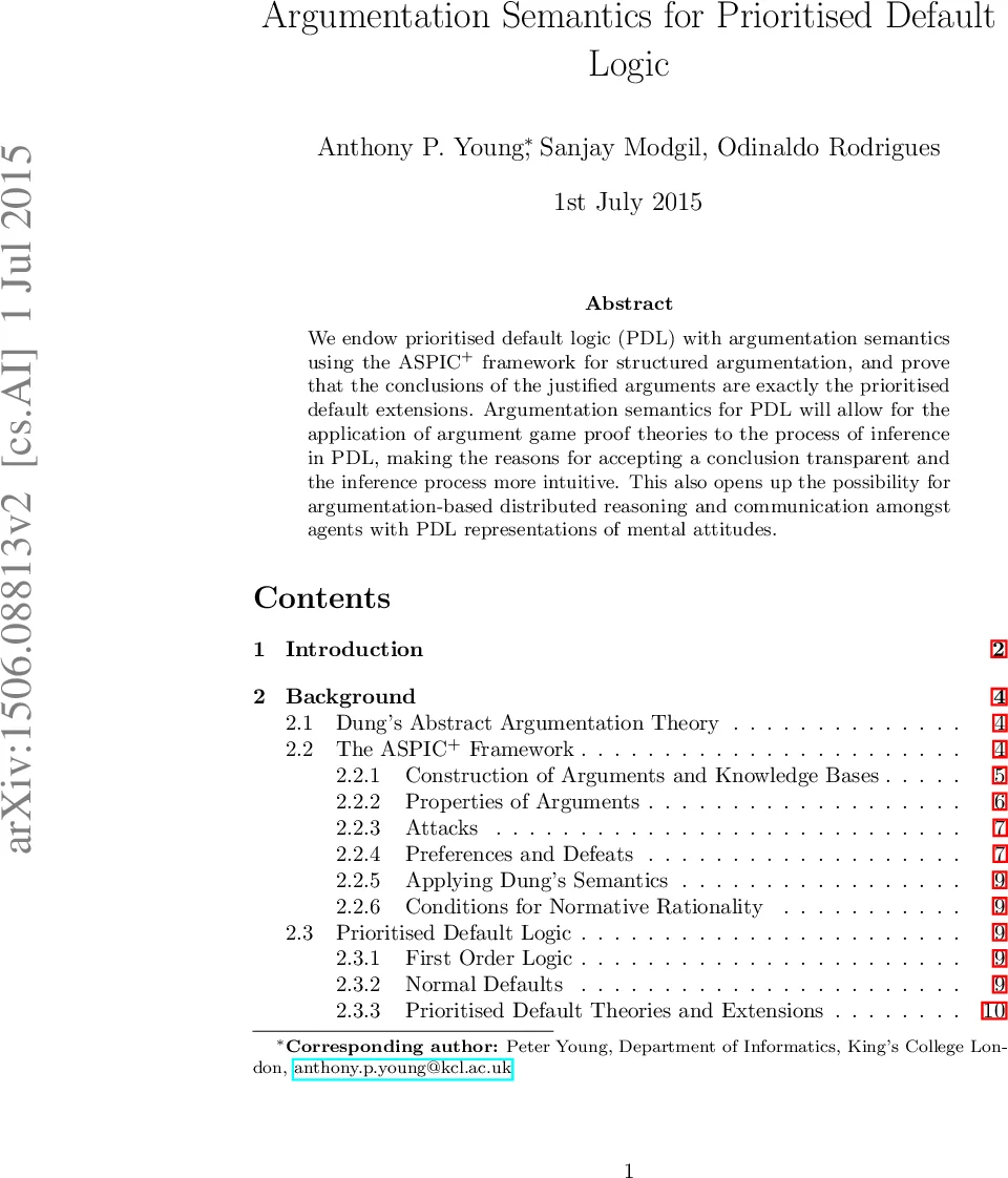 Argumentation Semantics for Prioritised Default Logic