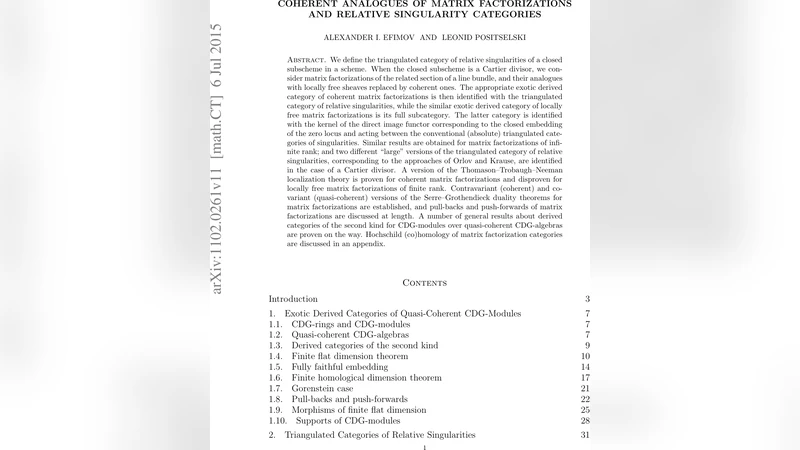 Coherent analogues of matrix factorizations and relative singularity   categories