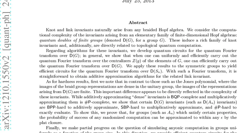 Quantum Fourier Transforms and the Complexity of Link Invariants for   Quantum Doubles of Finite Groups