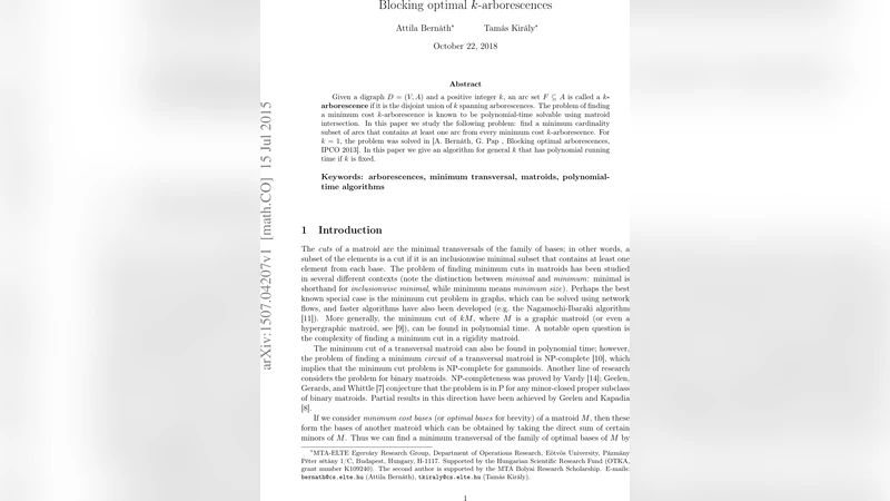 Blocking optimal $k$-arborescences