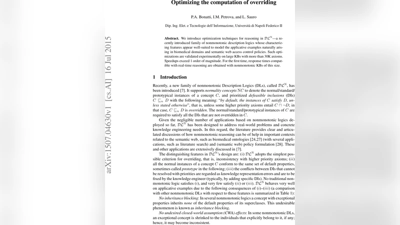 Optimizing the computation of overriding