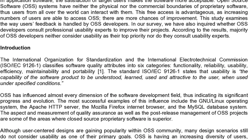 Do Open Source Software Developers Listen to Their Users?