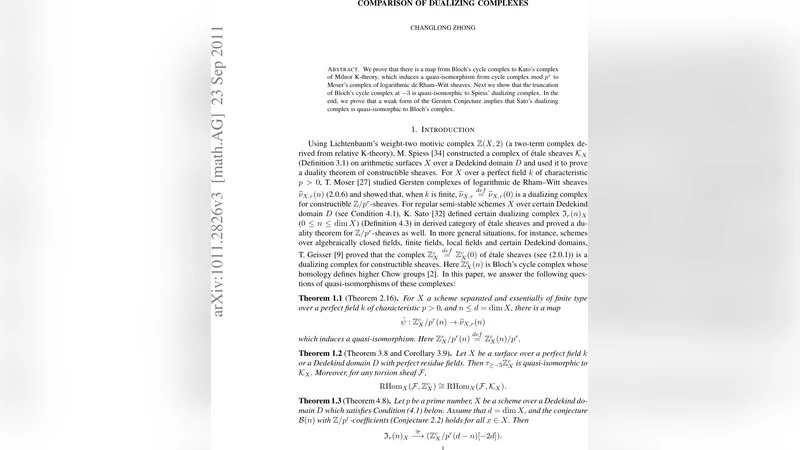 Comparison of Dualizing Complexes