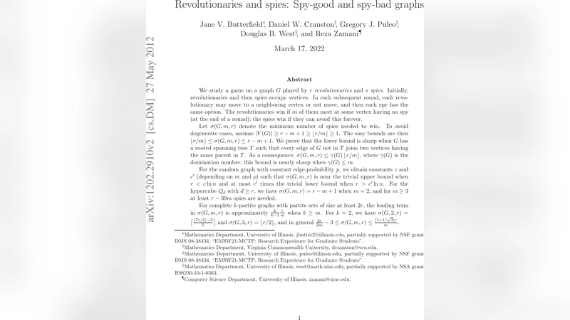 Revolutionaries and spies: Spy-good and spy-bad graphs