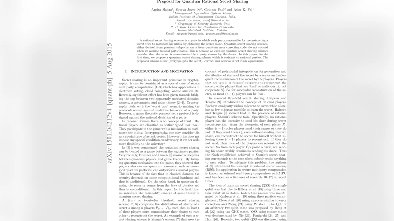 Proposal for Quantum Rational Secret Sharing