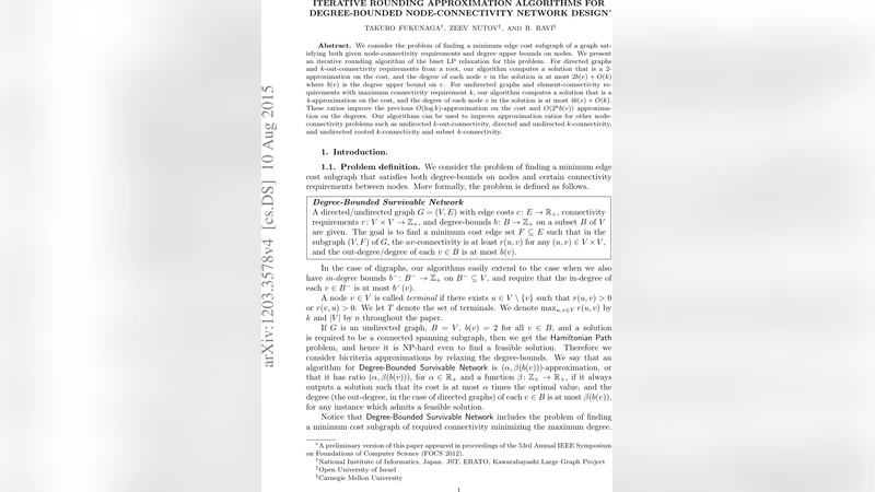 Iterative rounding approximation algorithms for degree-bounded   node-connectivity network design