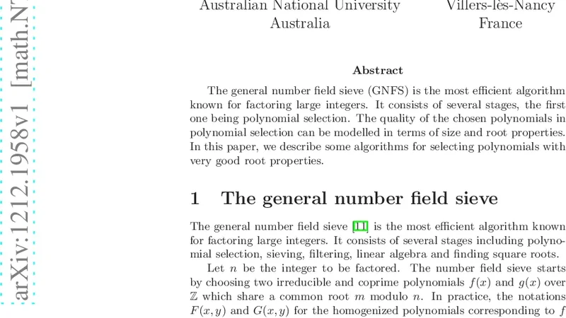 Root optimization of polynomials in the number field sieve