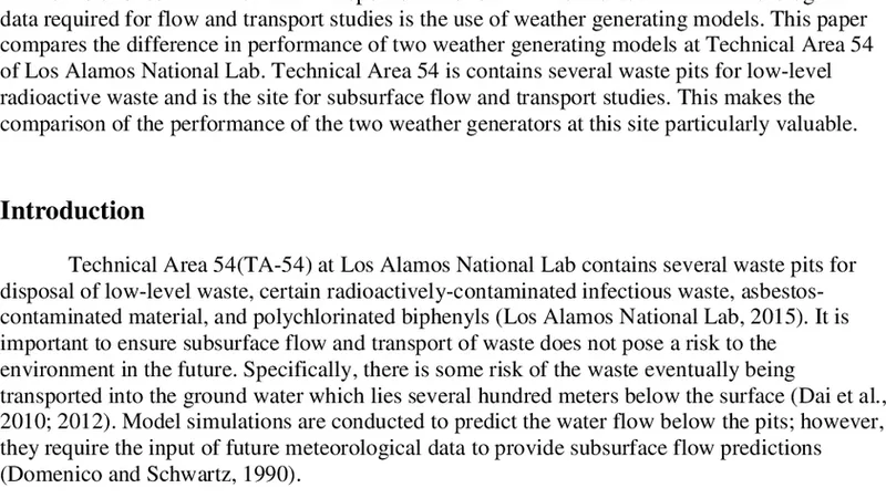Comparison of Uncertainty of Two Precipitation Prediction Models