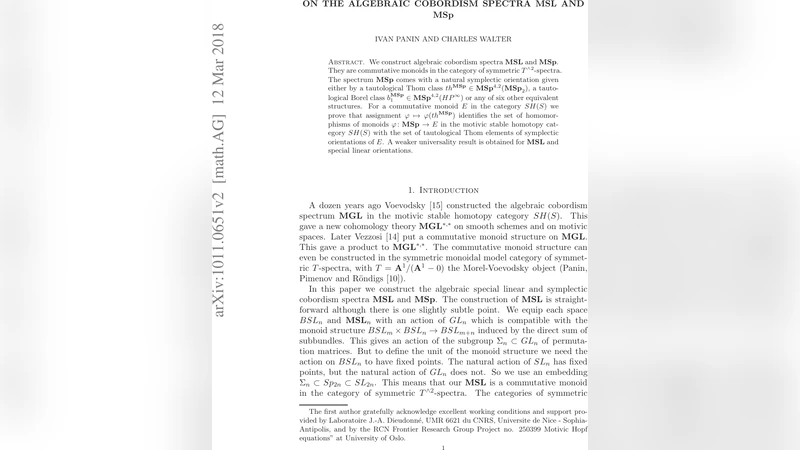 On the algebraic cobordism spectra MSL and MSp