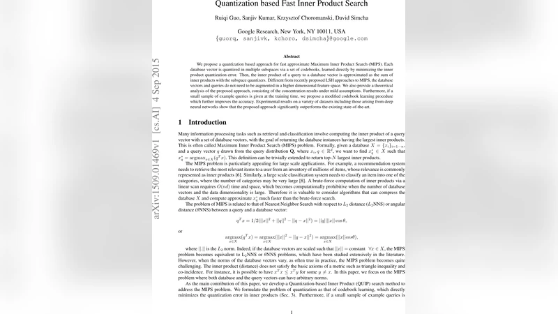 Quantization based Fast Inner Product Search