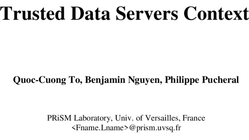 Key Exchange Protocol in the Trusted Data Servers Context