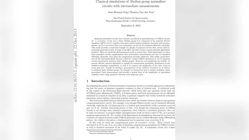 Classical simulations of Abelian-group normalizer circuits with   intermediate measurements