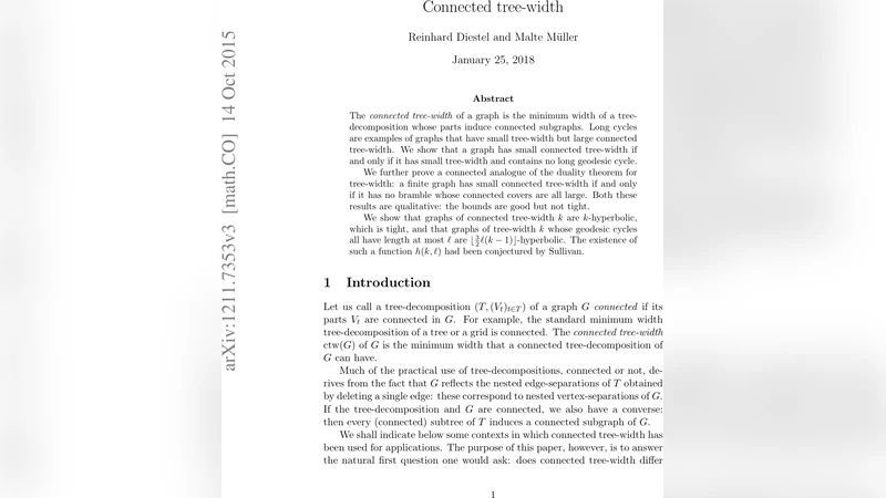 Connected tree-width