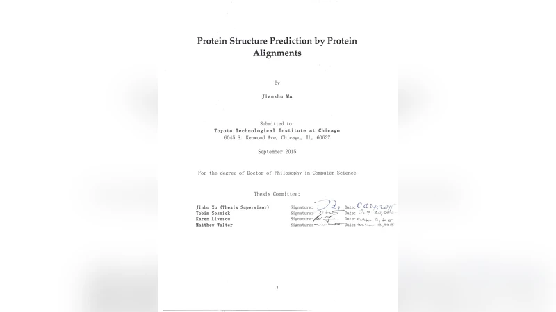 Protein Structure Prediction by Protein Alignments