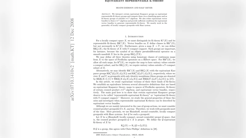 Equivariant representable K-theory