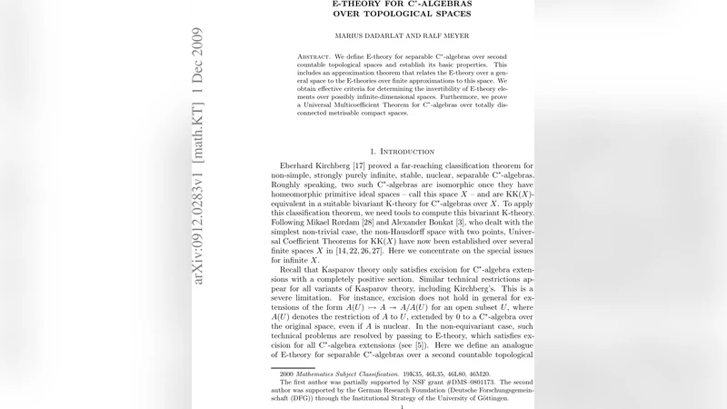 E-Theory for C*-algebras over topological spaces