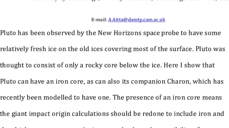 Internal structure of Pluto and Charon with an iron core