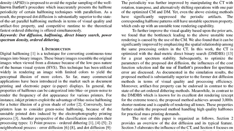 Dot-Diffused Halftoning with Improved Homogeneity
