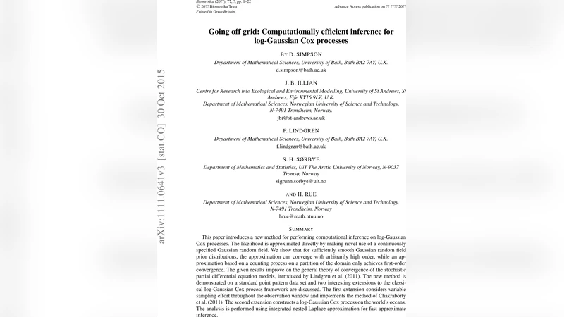 Going off grid: Computationally efficient inference for log-Gaussian Cox   processes