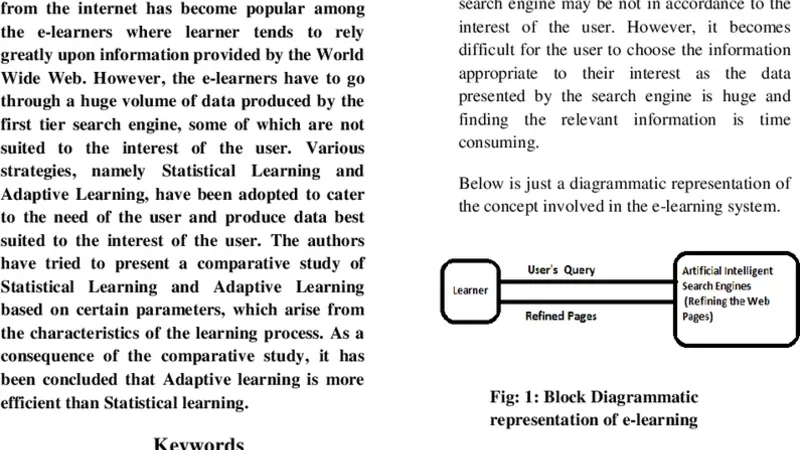 A Comparative Study of Statistical Learning and Adaptive Learning