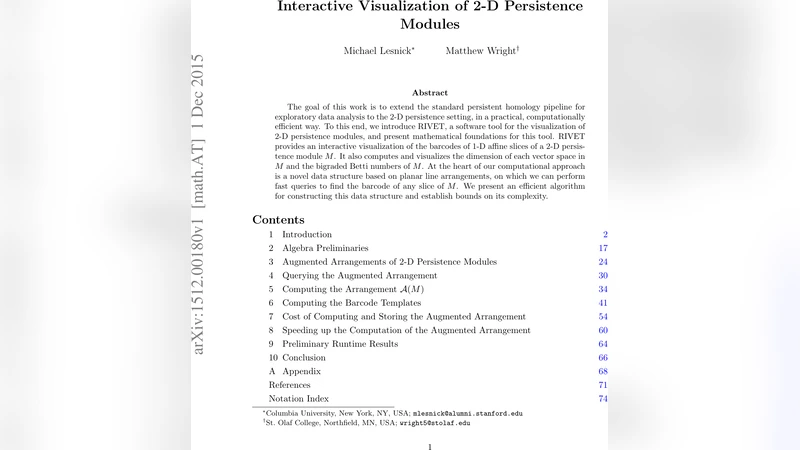 Interactive Visualization of 2-D Persistence Modules