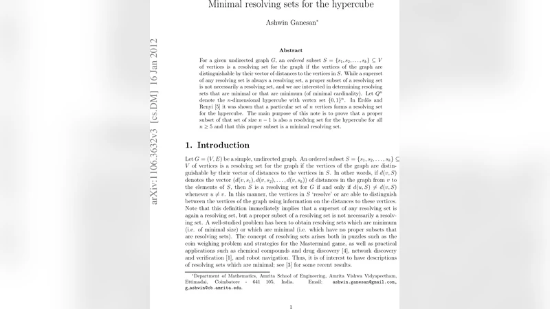 Minimal resolving sets for the hypercube