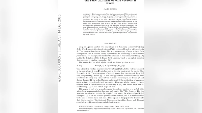 The basic geometry of Witt vectors, II: Spaces