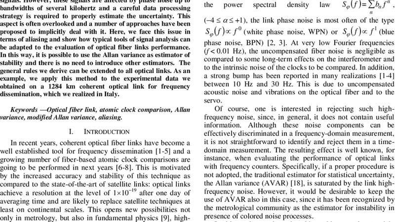 Avoiding Aliasing in Allan Variance: an Application to Fiber Link Data   Analysis