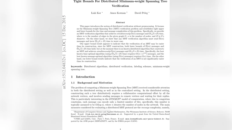 Tight Bounds for Distributed Minimum-Weight Spanning Tree Verification