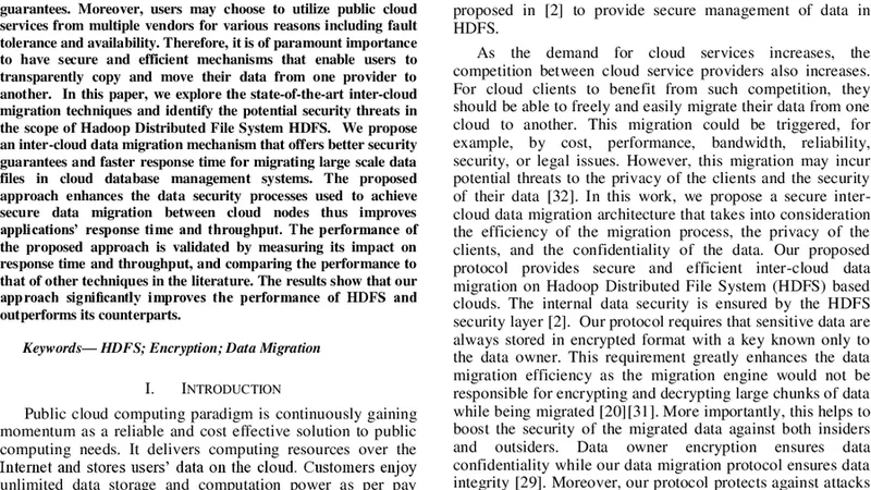 Data Migration among Different Clouds